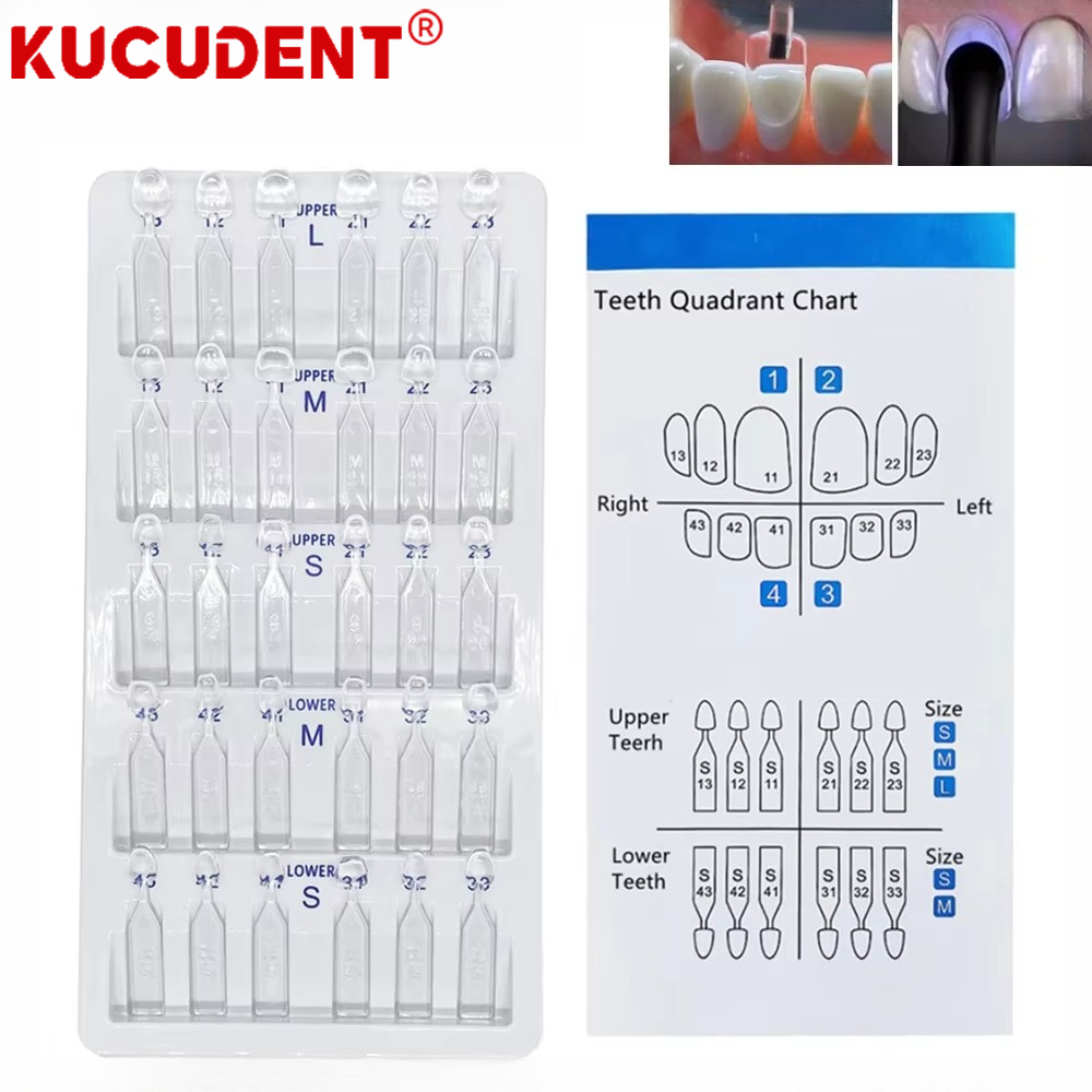 Teeth Whitening Moulds - 30 Adet/Set, Kompozit Reçine Kaplamalar İçin