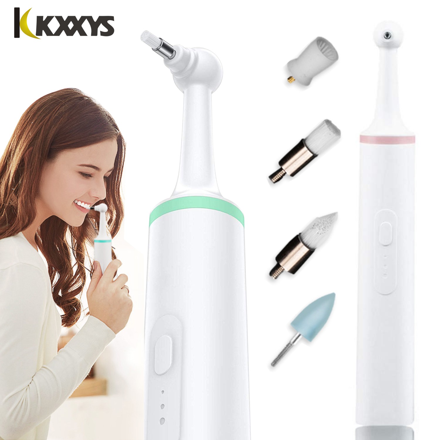 Teeth Whitening Kit - Dönen Diş Beyazlatma Fırçası, Lekeleri Çıkarmak